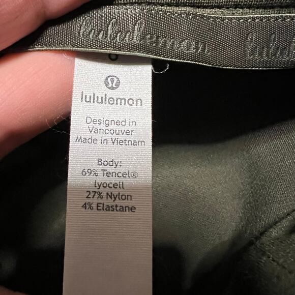 Lululemon Pants Womens 6 On The Move Travel Dress Green Ankle Straight - Picture 5 of 10